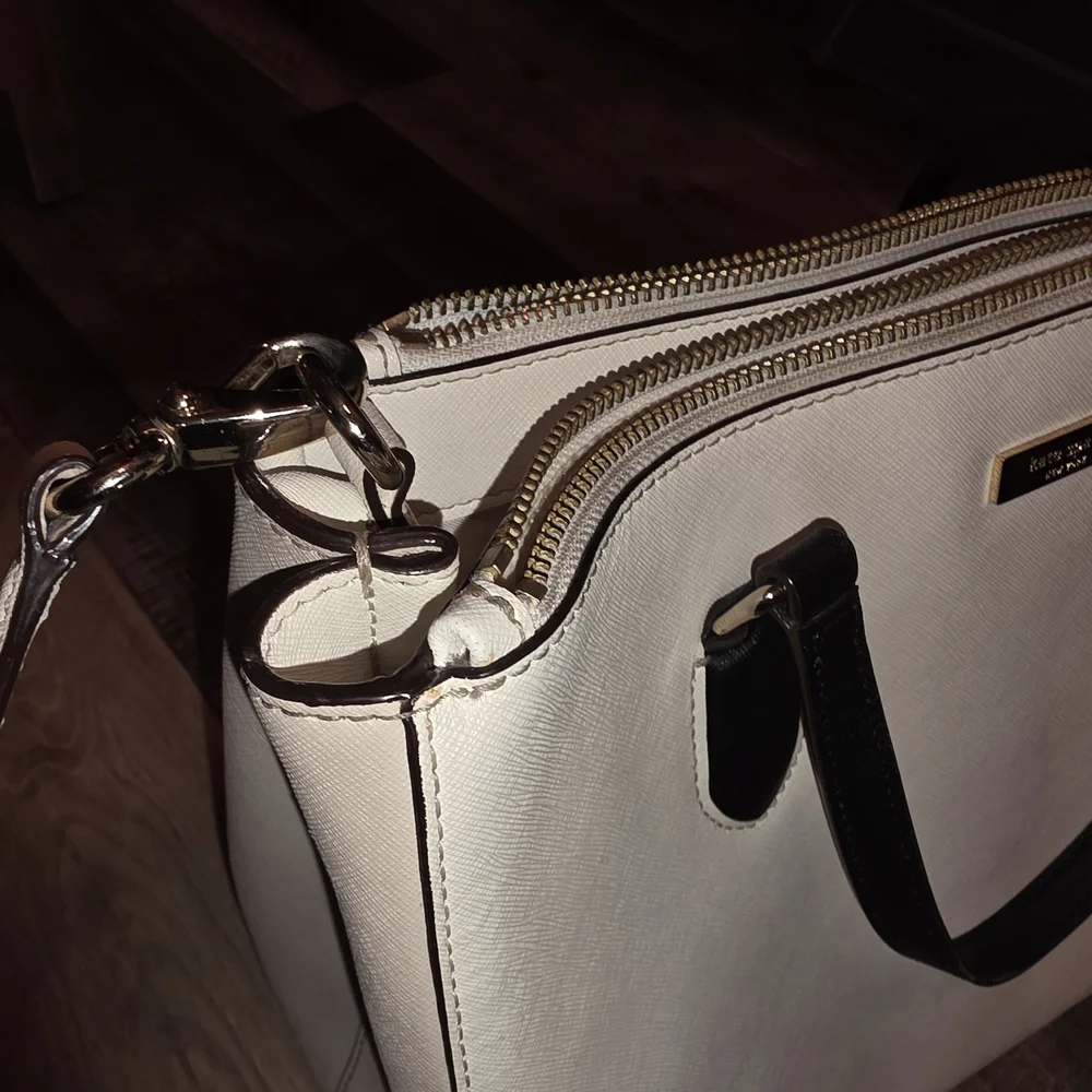Kate Spade Cream and Black Satchel - Picture 11 of 13